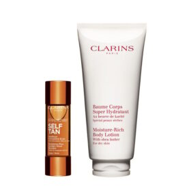 Bräunungs-Essentials für die Körperpflege – Radiance Selbstbräunungstropfen für den Körper & feuchtigkeitsreiche Körperlotion für eine strahlende Selbstbräune