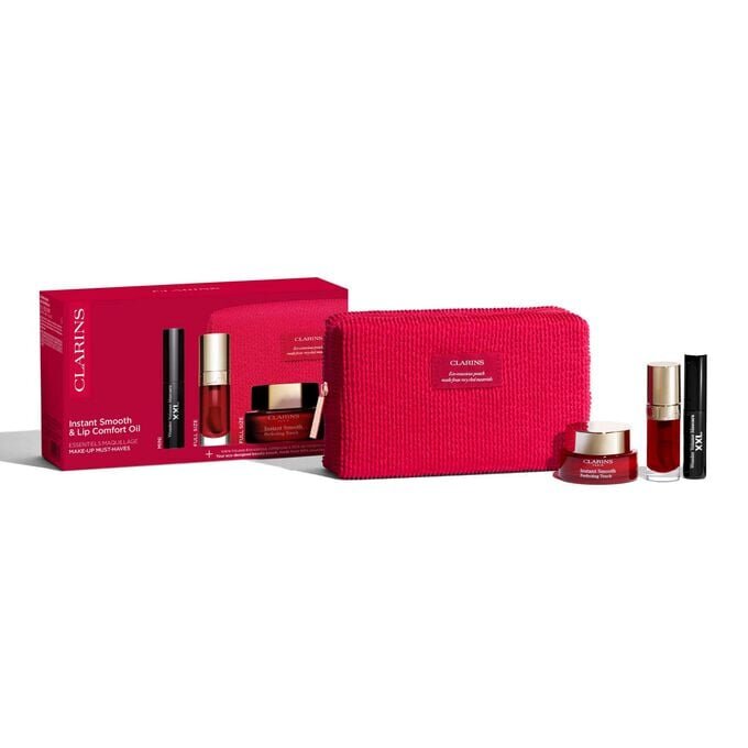 Clarins Must-Have-Make-up-Set | Gesichts-Primer, Lippenöl und Mascara-Set | Das Wesentliche für Ihre Make-up-Routine