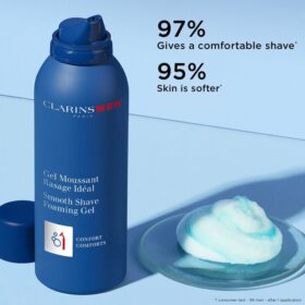 ClarinsMen Smooth Shave Foaming Gel – Feuchtigkeitsspendender Rasierschaum für Herren