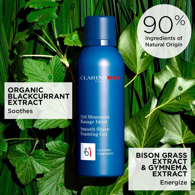 ClarinsMen Smooth Shave Foaming Gel – Feuchtigkeitsspendender Rasierschaum für Herren