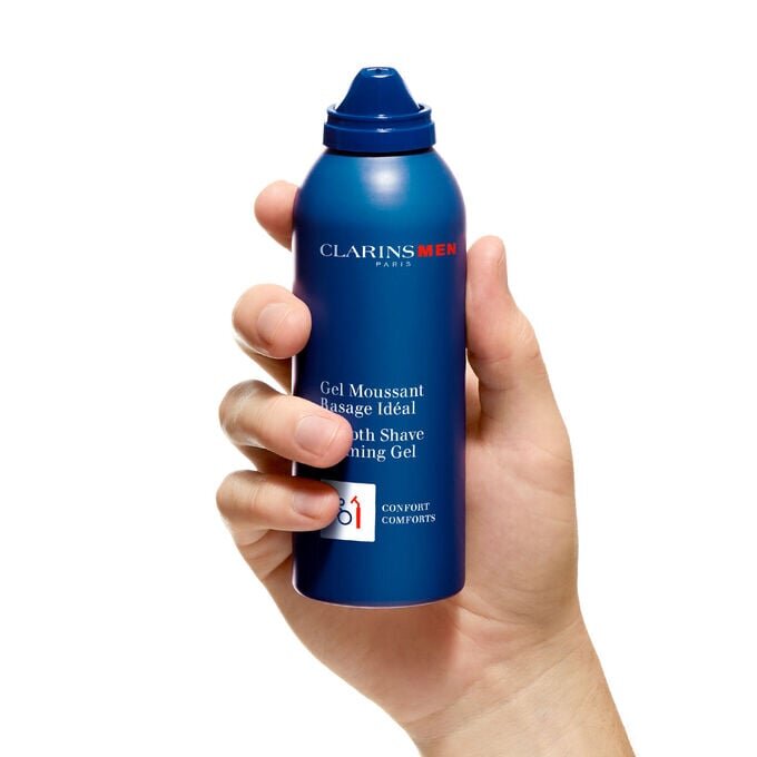 ClarinsMen Smooth Shave Foaming Gel – Feuchtigkeitsspendender Rasierschaum für Herren