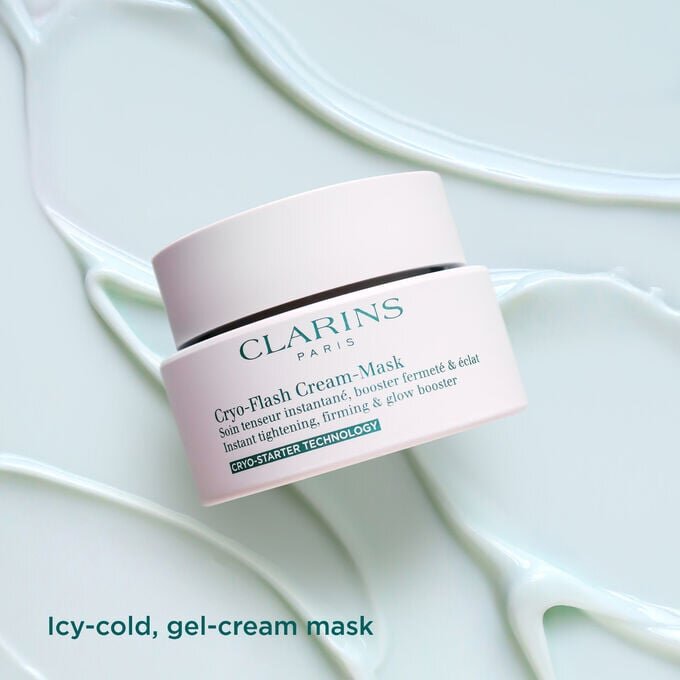 Cryo-Flash-Maske – porenverfeinernde + straffende Gel-Creme-Gesichtsmaske