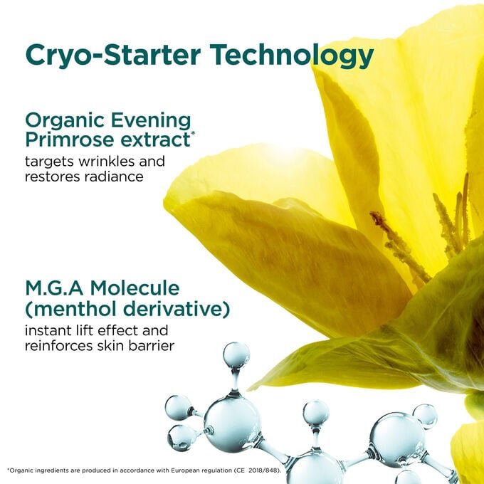 Cryo-Flash-Maske – porenverfeinernde + straffende Gel-Creme-Gesichtsmaske