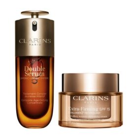 Double Serum & Extra-Firming-Set mit LSF | 1,7 oz Double Serum und Extra-Firming-Tagescreme | Anti-Aging-Serum & Feuchtigkeitscreme-Duo