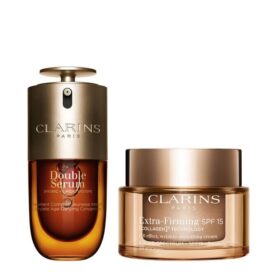 Double Serum & Extra-Firming-Set mit LSF | 1 oz Double Serum & Extra-Firming-Tagescreme | Anti-Aging-Serum & Feuchtigkeitscreme-Duo