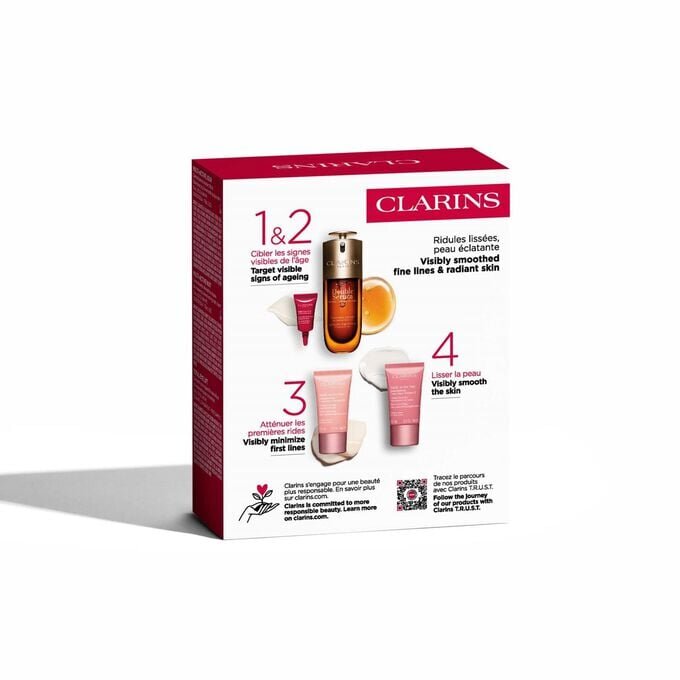 Double Serum + Multi-Active-Kollektion | Mit Double Serum + Multi-Active Tages- und Nachtcreme | Anti-Aging-Hautpflege-Essentials