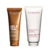 Duo „Bräunen + Peeling“ – Selbstbräunungsmilch & Peeling-Körperpeeling für glatte, sonnengeküsste Haut