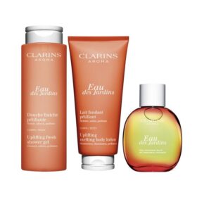 Eau des Jardins Trio – Duschgel, Körperlotion & Parfüm-Set für Körperpflege