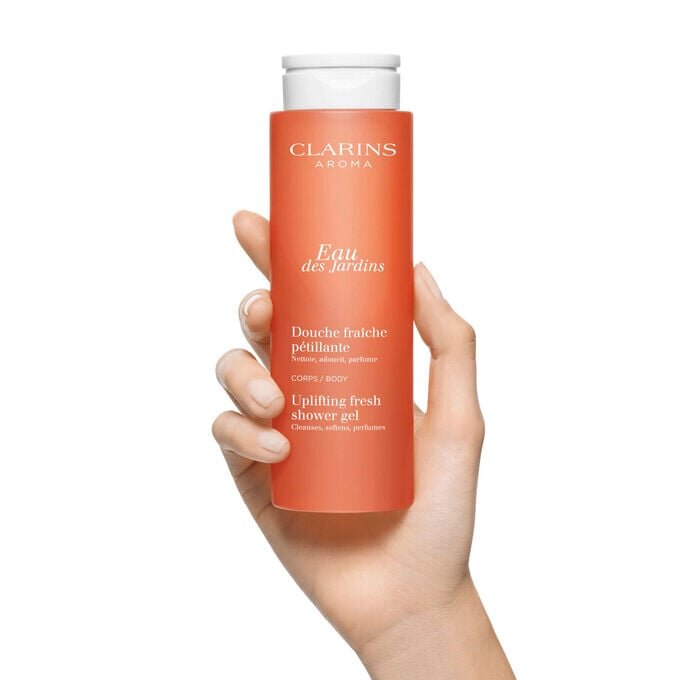 Eau des Jardins Uplifting Fresh Duschgel – Reinigendes Duschgel mit ätherischen Ölen für die Körperpflege