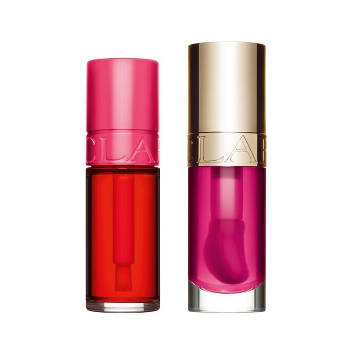 Lippenöl- & Lippenstift-Duo in Rosa | Kultiges Lip Comfort Oil & Water Lip Stain | Für hydratisierte, sichtbar vollere Lippen