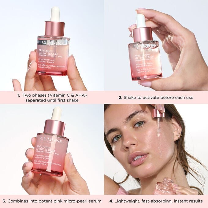 Multi-Active Glow Serum Vitamin C + AHA – Glättend, strahlkraftsteigernd
