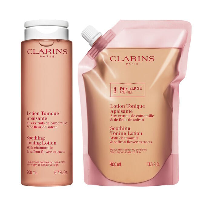Nachfüllset für Soothing Toning Lotion | Soothing Toning Lotion in Originalgröße & Nachfüllpackung | Für empfindliche Haut