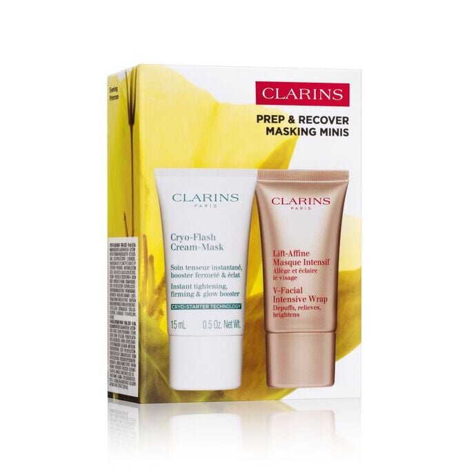 Prep + Recover Masken-Mini-Set | Mit Cryo-Flash-Maske + V-Intensive-Wrap-Maske | Preisgekrönte Gesichtsmasken