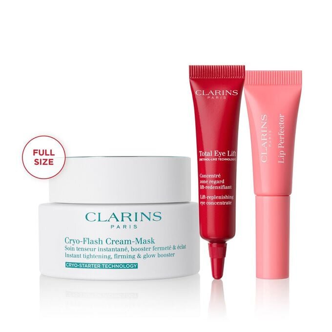 Routine für strahlende Haut | Cryo-Flash + V-Wrap Mini-Masken | Zur Vorbereitung und Regeneration der Haut