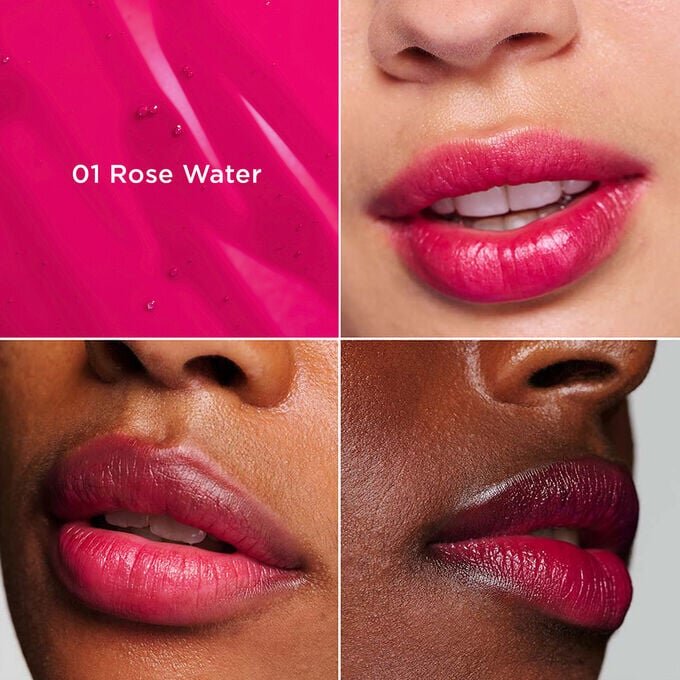 Lippenöl- & Lippenstift-Duo in Rosa | Kultiges Lip Comfort Oil & Water Lip Stain | Für hydratisierte, sichtbar vollere Lippen